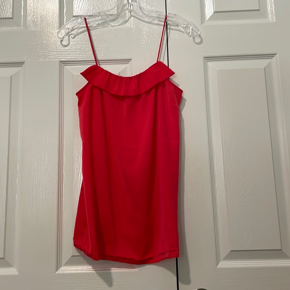J Crew Hot Pink Spaghetti Strap Tank